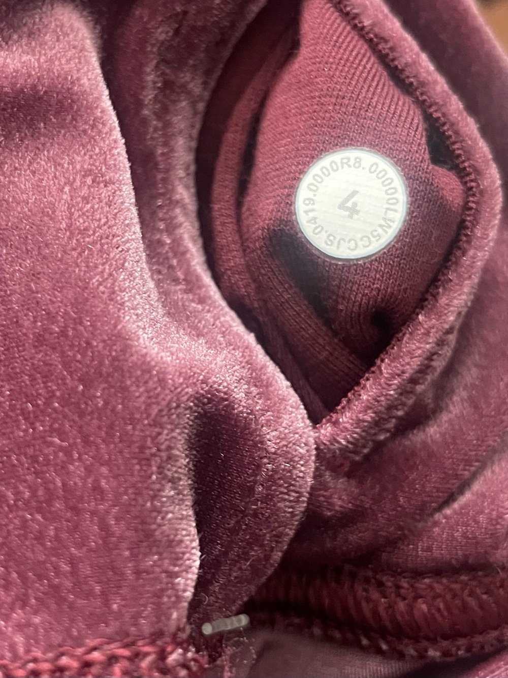 LULULEMON ATHLETICA Velvet Wunder Lounge Tight Leggings - Garnet - Picture 7 of 12